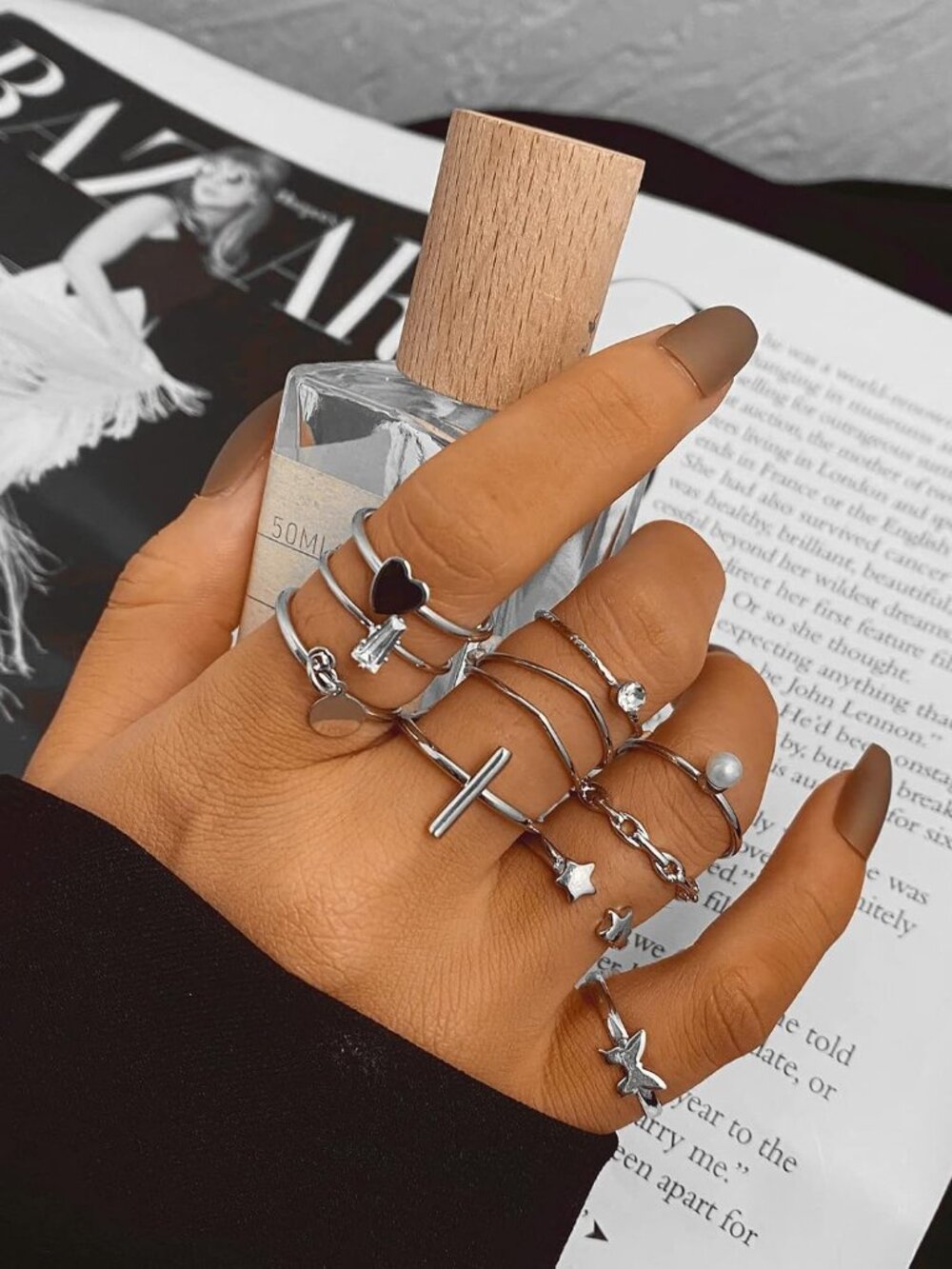 68 Pcs Gold Knuckle Rings Set for Women, Stackable Boho Joint Finger Midi Rings - Picture 4 of 7